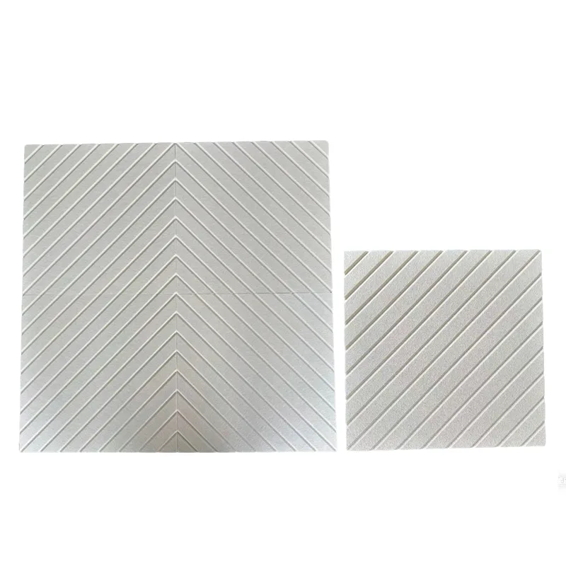 Беж V-канален ПЕТ филц акустична табла